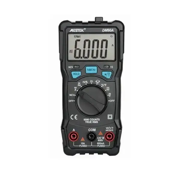 ดิจิตอลมัลติมิเตอร์ 6000 Counts Digital Multimeter DM90A