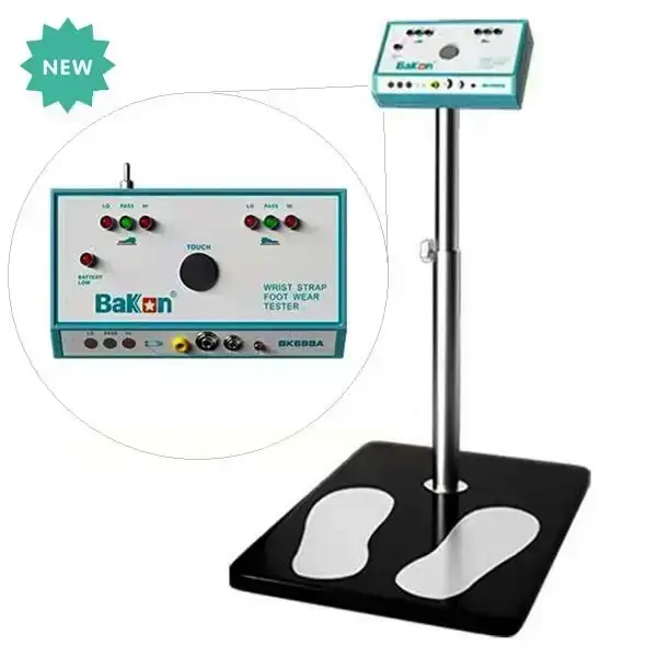เครื่องทดสอบสายรัดข้อมือ BK698A Wrist Strap Foot Wear Tester