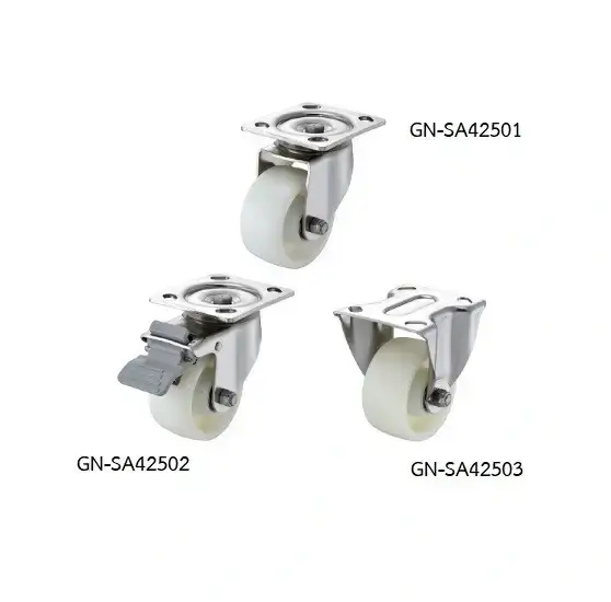 ลูกล้อไนลอน รุ่นน้ำหนัก 350kgf Heavy Duty Casters GN-SA series (Nylon Wheel, SUS304) - Load Capacity รุ่น/รหัส 001657 รูปที่ 3