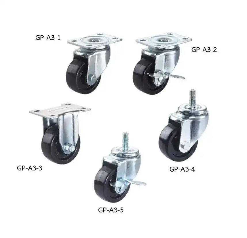 ลูกล้อพลาสติกเบา Light Duty Casters รุ่นน้ำหนัก 100kgf รุ่น/รหัส 001670 รูปที่ 2