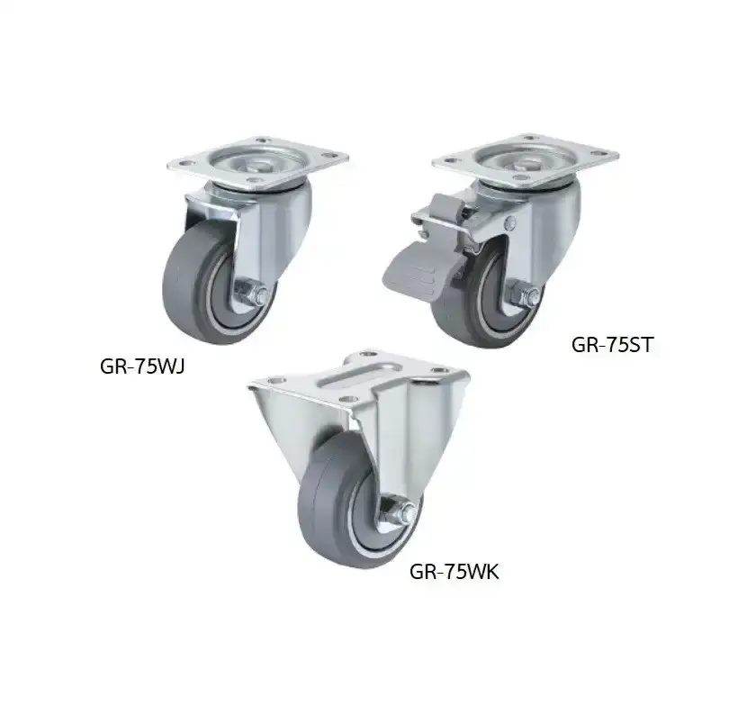 ลูกล้อยาง รุ่นน้ำหนัก 150kgf Medium Duty Casters Rubber Wheel รุ่น/รหัส 001668 รูปที่ 2
