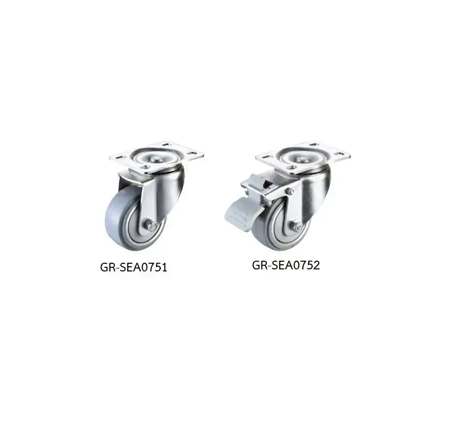 ลูกล้อยาง รุ่นน้ำหนัก 200kgf Wheel Rubber Medium Duty Casters รุ่น/รหัส 001667 รูปที่ 2