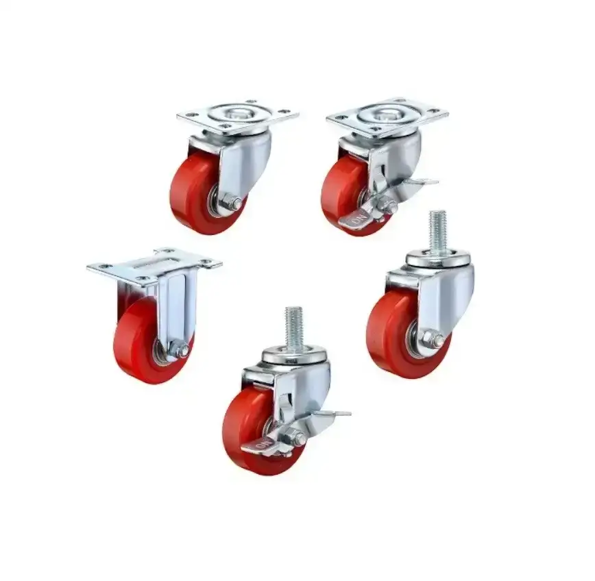 ลูกล้อยาง รุ่นน้ำหนัก 150kgf  Medium Duty Casters GU-A3 series (PU Wheel) - Load Capacity รุ่น/รหัส 001666 รูปที่ 1