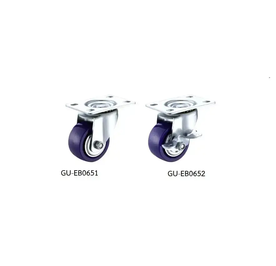 ลูกล้อยาง รุ่นน้ำหนัก 150kgf Medium Duty Casters GU-EB065 series (PU Wheel) - Load Capacity รุ่น/รหัส 001665 รูปที่ 2