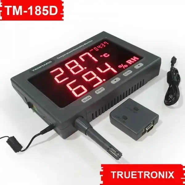 เครื่องบันทึกอุณหภูมิและความชื้น Thermo-Hygro meter TM-185D รุ่น/รหัส 001278 รูปที่ 1